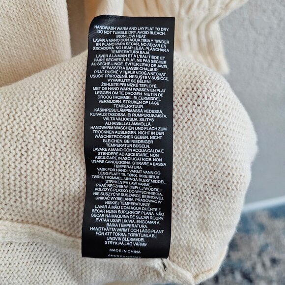 NWT | Andrea Iyamah Resortwear Ally Knit Long Cardigan in Cream S/M - Picture 8 of 12